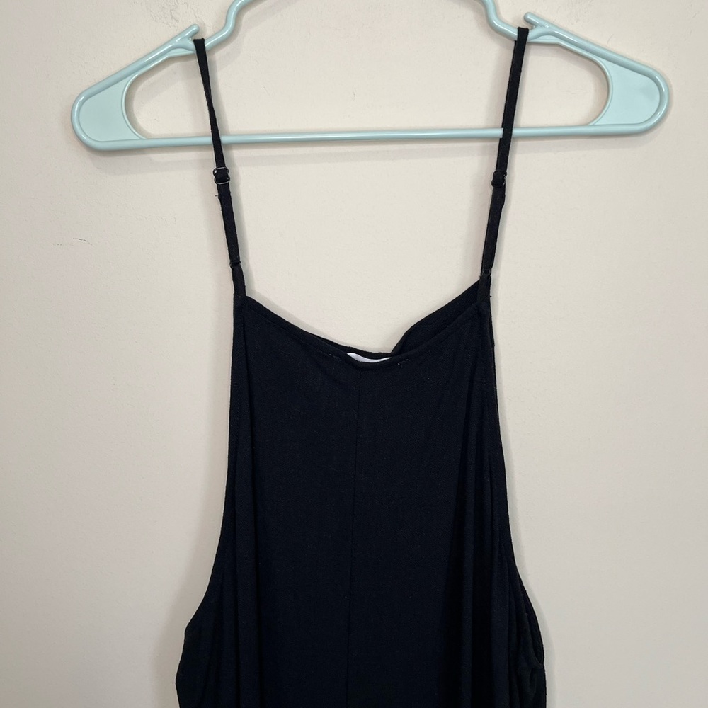 Linen Blend Jumpsuit Size Large - Picture 9 of 11